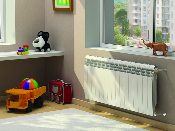 Биметаллический радиатор отопления Royal Thermo BiLiner 350 12 секций Bianco Traffico
