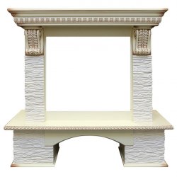 Портал Royal Flame Pierre Luxe сланец мелкий белый под очаги Vision 23