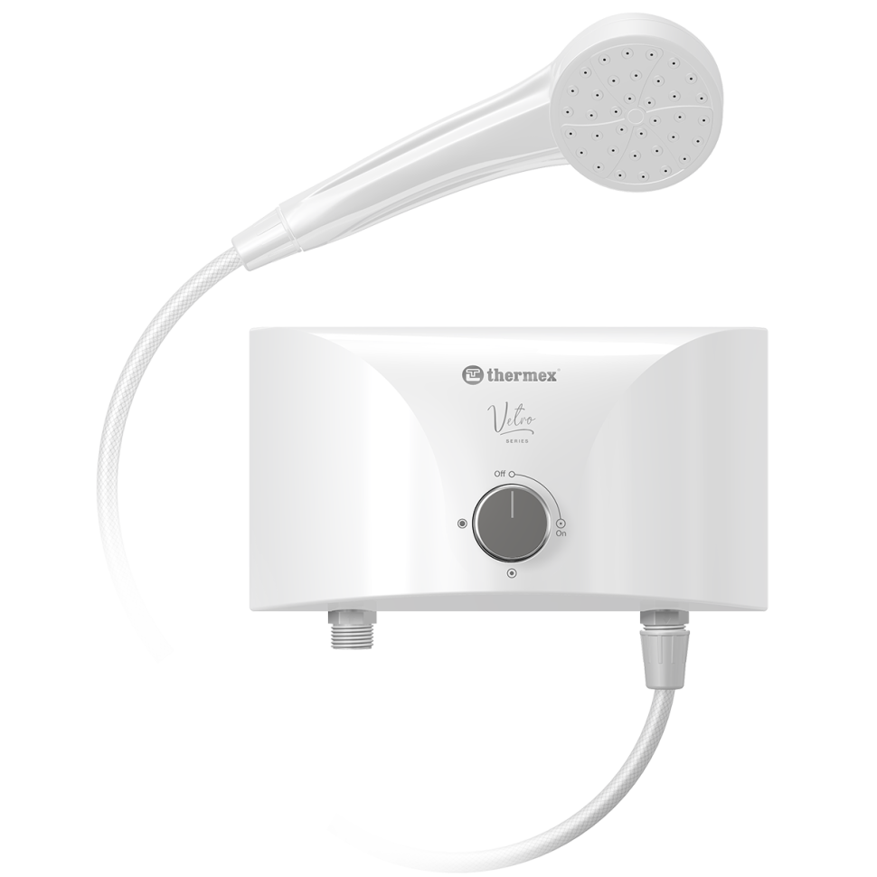 Проточный электрический водонагреватель Thermex Vetro 5500 shower