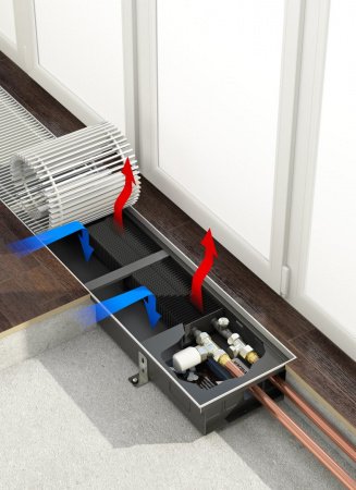 Внутрипольный конвектор Varmann Ntherm N 370.90.1000 RR U EV1