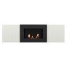 Тумба с биокамином Firelight BFP/P-1400L белый+набор керамических дров ель